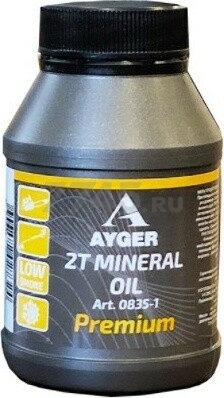 Масло двухтактное минеральное AYGER API TC 0,1 л (0835-1)