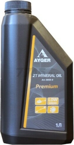 Масло двухтактное минеральное AYGER API TC 1 л (0858-0)