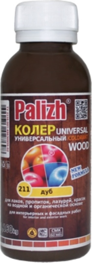 Колер PALIZH Wood универсальный №211 дуб 0,1 л