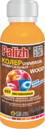 Колер PALIZH Wood универсальный №202 лиственница 0,1 л (WD-202-0,1)
