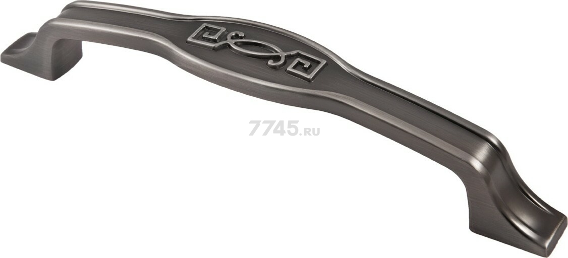 Ручка мебельная скоба AKS Paola-128 шлифованный никель (56818)