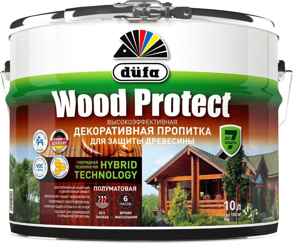 Пропитка DUFA Wood Protect дуб 10 л (Н0000007173)