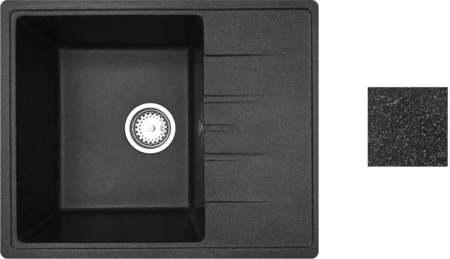 Мойка из искусственного камня AV ENGINEERING Platinum черный (AV765495PBKA) - Фото 16