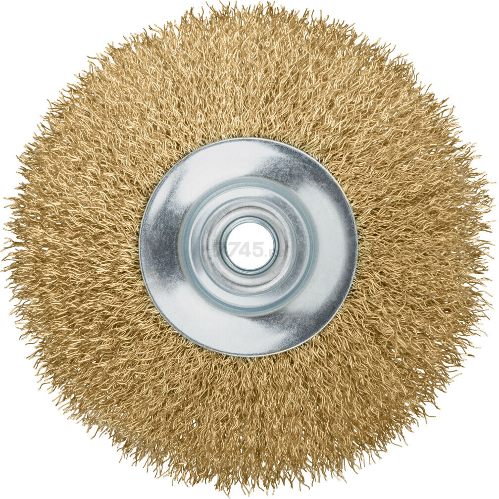 Щетка для УШМ диск гофра 125 мм М14 FIT (39052) - Фото 3