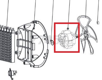 Двигатель для пушки тепловой ECOTERM EHR-03-1D (1606-03-6)