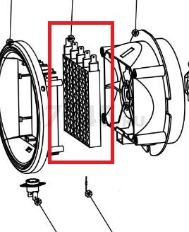 Тэн для пушки тепловой ECOTERM EHR-02-1D (1606-02-3)