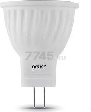 Лампа светодиодная GU4 GAUSS Black MR11 3 Вт 6500К (132517303)