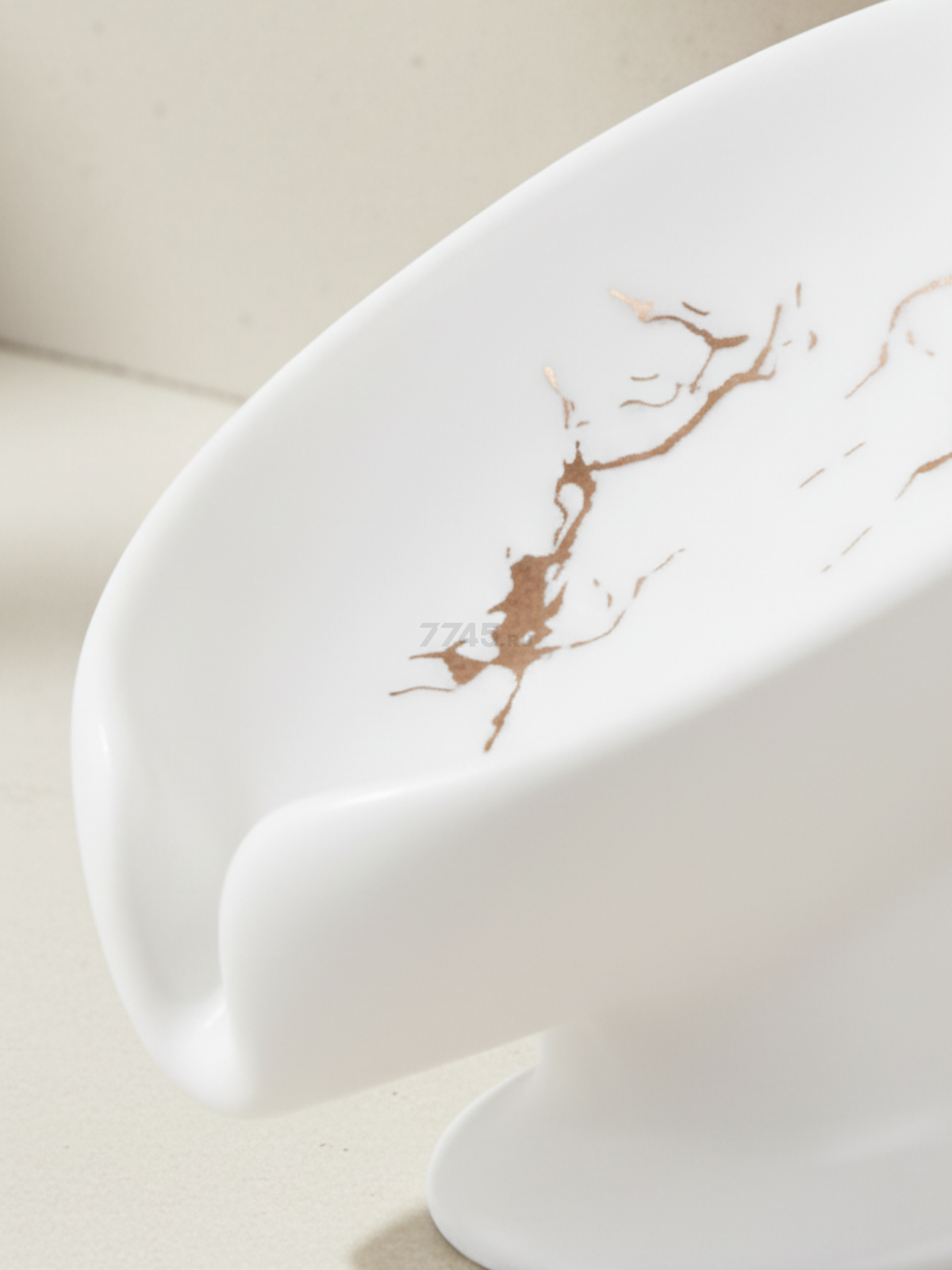 Мыльница PERFECTO LINEA Elegance белая (35-113892) - Фото 2