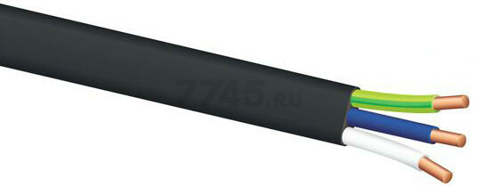 Силовой кабель ВВГ-Пнг(А)-LS 3x2,5 TDM 1 м (SQ0117-0076)