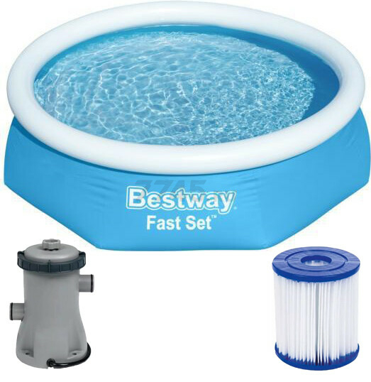 Бассейн BESTWAY Fast Set 57450 (244х61)