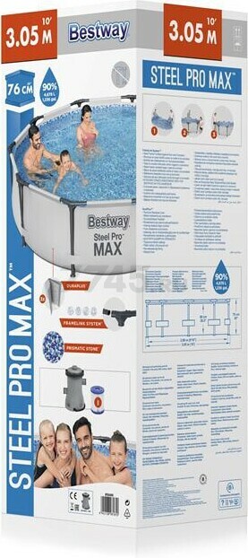 Бассейн BESTWAY Steel Pro Max 56408 (305х76) - Фото 6