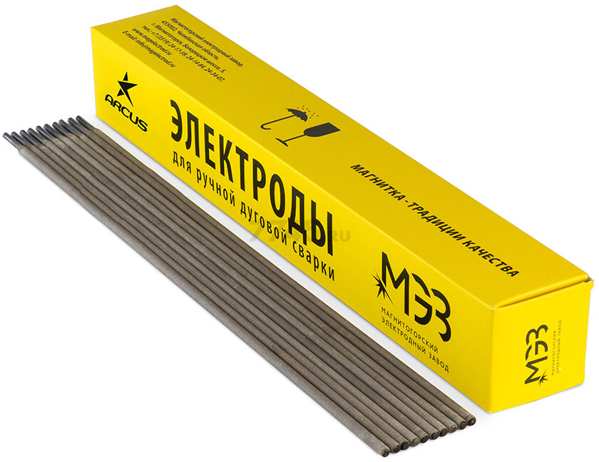 Электрод для углеродистой стали 2,5 мм МЭЗ/ARCUS УОНИ-13/55 4,5 кг (4627150030358) - Фото 12