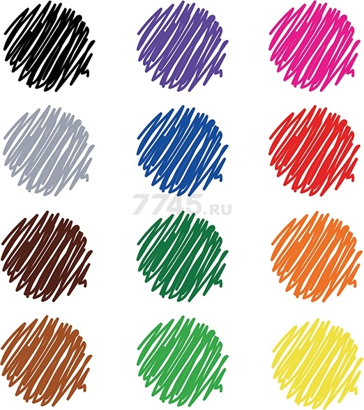 Фломастеры BERLINGO Жил-был кот 12 цветов смываемые (WP00612) - Фото 5