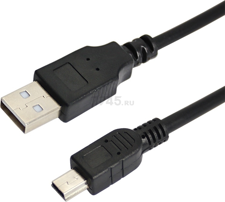 Кабель REXANT miniUSB - USB A 0,2 м черный (18-1131-2)