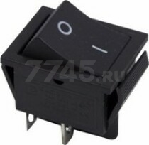 Выключатель клавишный ON-OFF REXANT черный 2 штуки (36-2310)