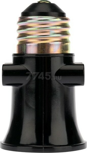Патрон-розетка для лампочки Е27 карболитовый REXANT черный 2 штуки (11-8855) - Фото 4
