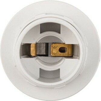 Патрон для лампочки Е14 термопластик с кольцом REXANT белый 10 штук (11-8823) - Фото 3