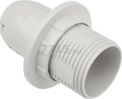 Патрон для лампочки Е14 термопластик с кольцом REXANT белый 10 штук (11-8823) - Фото 2