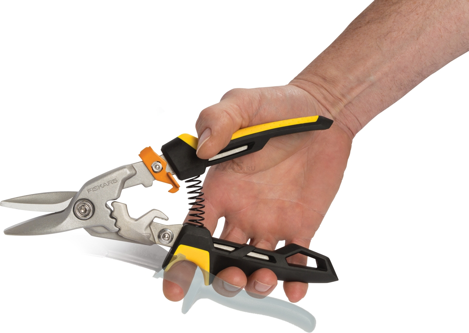 Ножницы по металлу прямые 252 мм FISKARS PowerGear (1027207) - Фото 6
