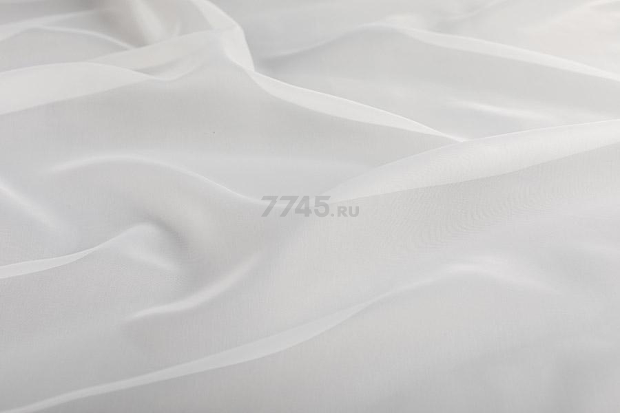 Тюль LEGRAND Вуаль с утяжелителем 200х260 см молочный - Фото 3