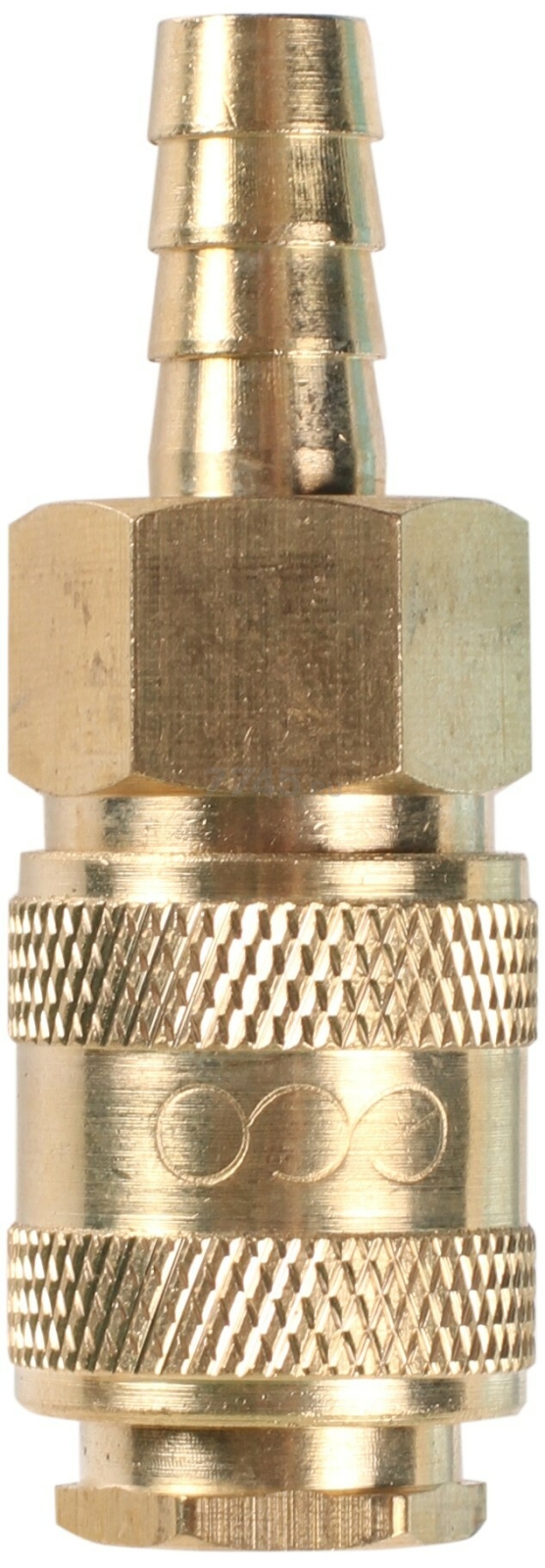 Фитинг пневматический елочка 10 мм-быстросъем МАМА ECO латунь (AB-F/E10)
