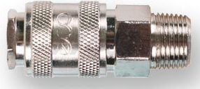 Фитинг пневматический наружная резьба G3/8-быстросъем МАМА ECO сталь (AS-F/MT38)