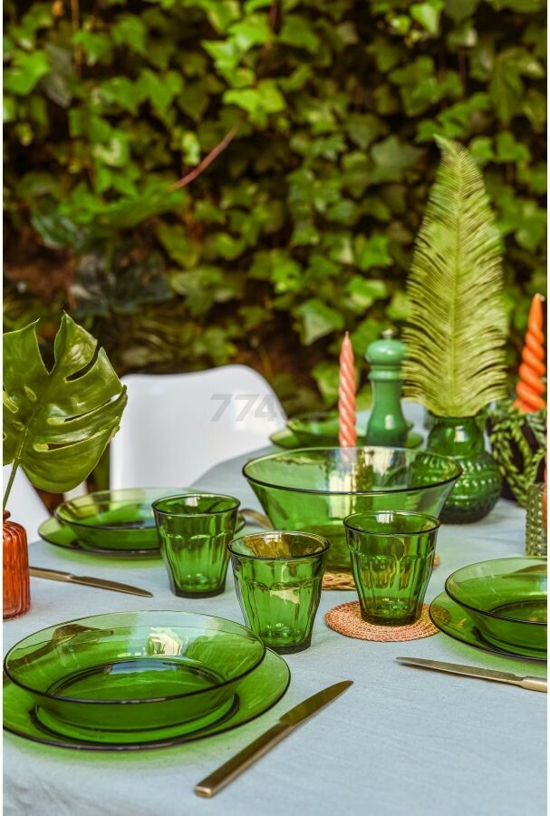 Набор стаканов DURALEX Picardie 6 штук 310 мл Green (1028GB06C0111) - Фото 6