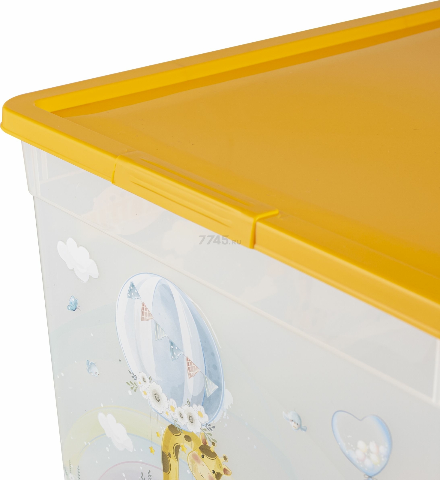 Коробка для хранения вещей пластиковая ПОЛИМЕРБЫТ Giraffix 16 л (4371773) - Фото 3
