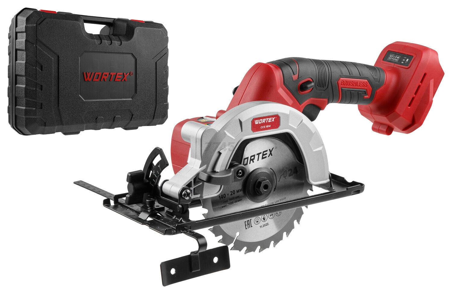 Пила циркулярная аккумуляторная WORTEX CCS 1814 XLT SOLO (0329268) - Фото 4