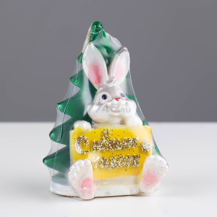 Свеча Кролик с открыткой 9х6 см (9083756) - Фото 4