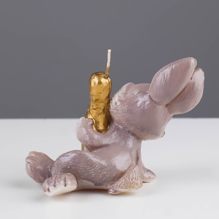 Свеча Кролик с шампанским 9х8 см (9083764) - Фото 5
