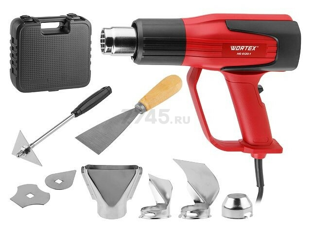 Фен строительный (термовоздуходувка) WORTEX HG 6120-1 (0334324) - Фото 2