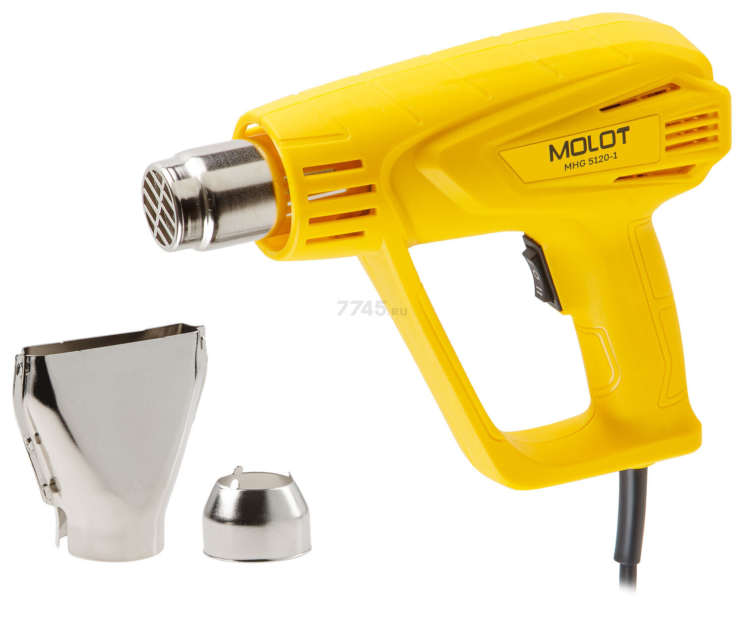 Фен строительный (термовоздуходувка) MOLOT MHG 5120-1 (0334326) - Фото 7