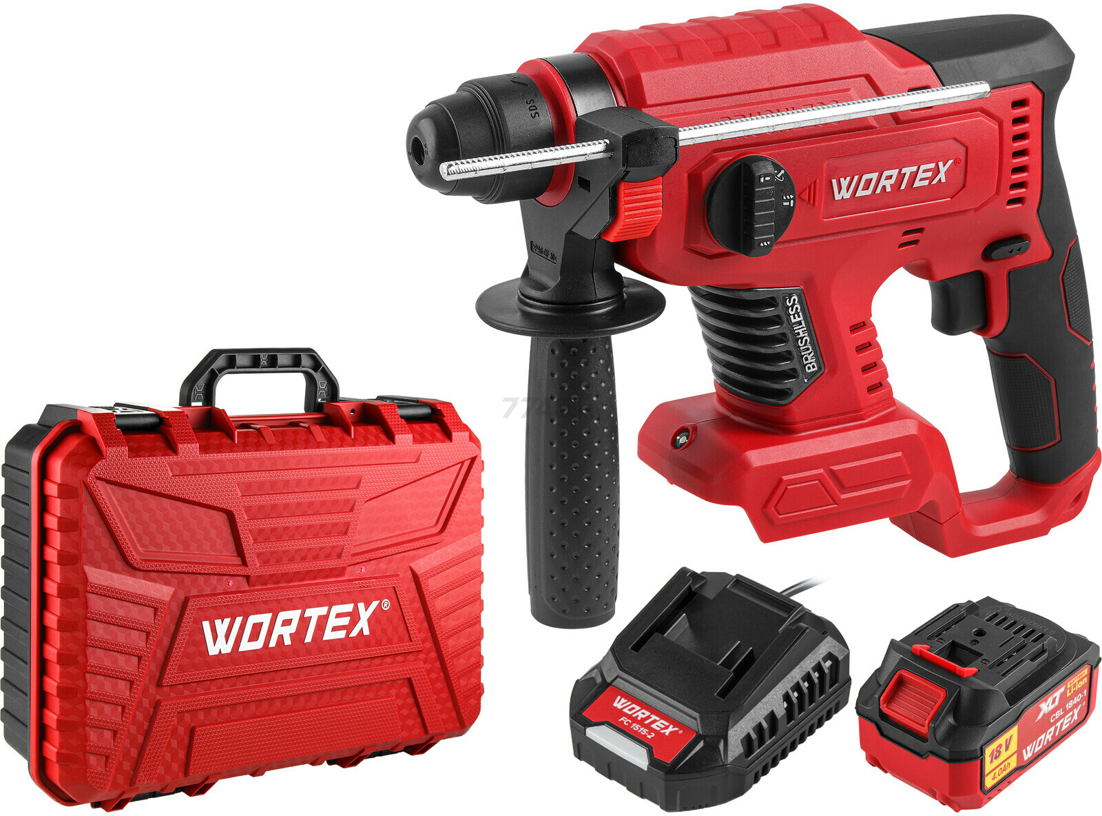 Перфоратор аккумуляторный WORTEX CRH 1820-2 XLT SET (0329283)