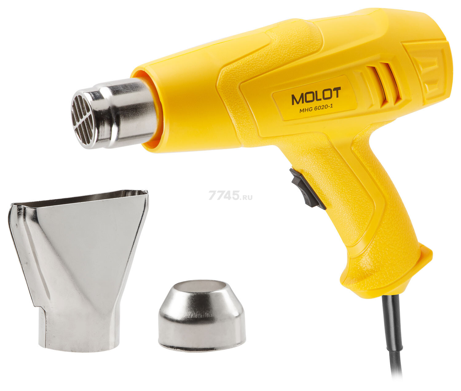 Фен строительный (термовоздуходувка) MOLOT MHG 6020-1 (0334325) - Фото 6