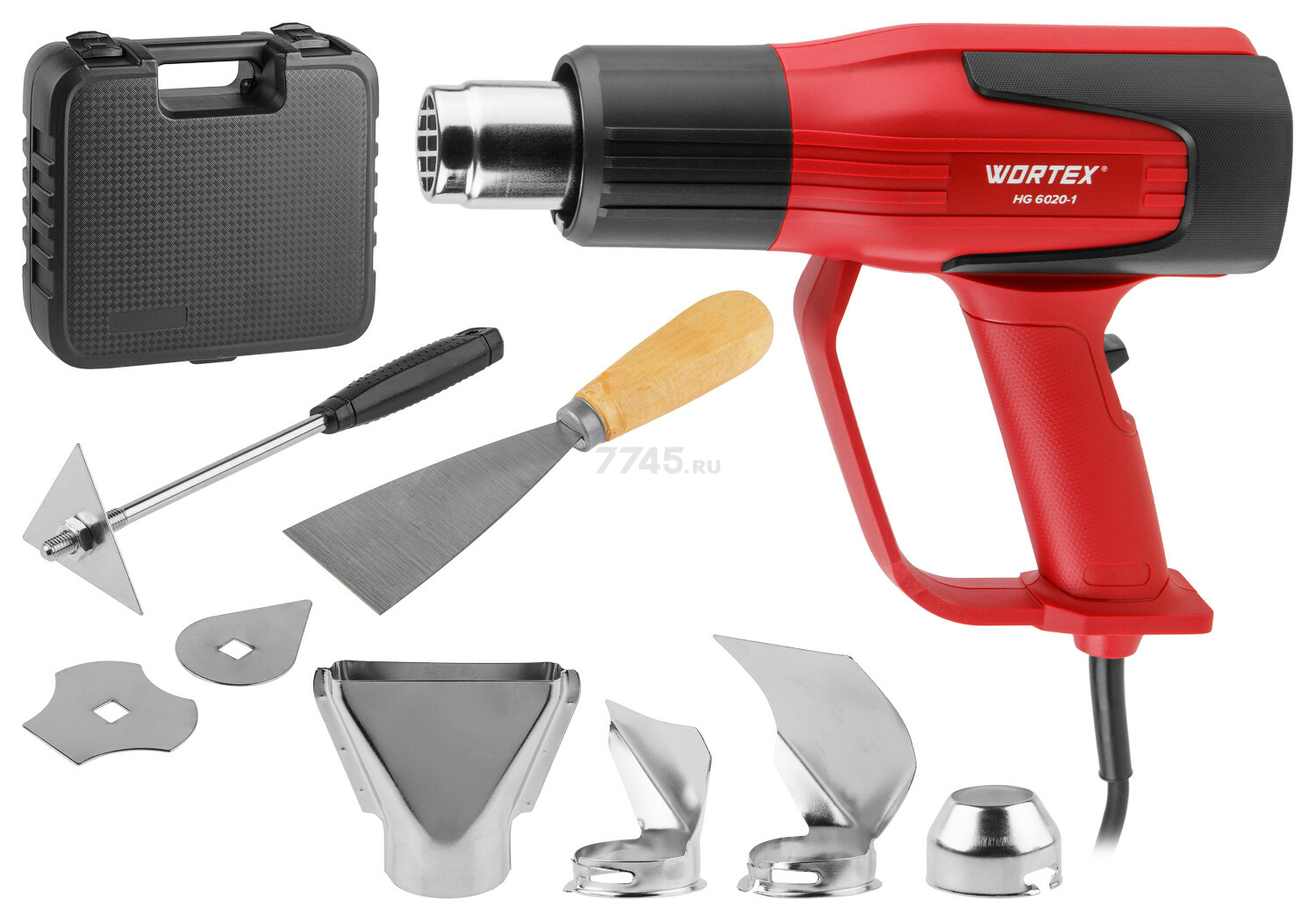 Фен строительный (термовоздуходувка) WORTEX HG 6020-1 (0334327) - Фото 2