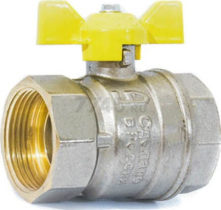 Кран газовый шаровой LD 1" бабочка (LD.47.350.25)