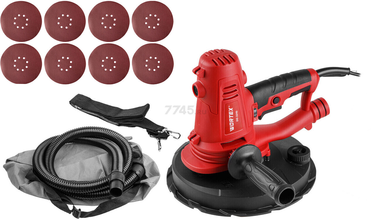 Шлифмашина для стен WORTEX DG 2210 (0304214) - Фото 5
