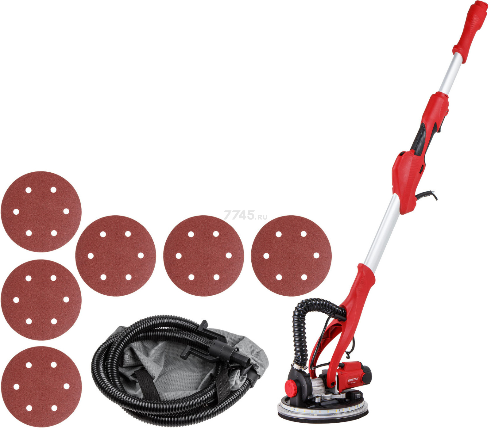 Шлифмашина для стен и потолков (жираф) WORTEX DG 2285 (0304215) - Фото 5