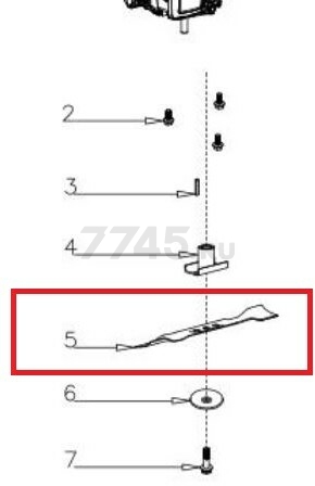 Нож для газонокосилки GUNTER LMB-420 (GP510000000)