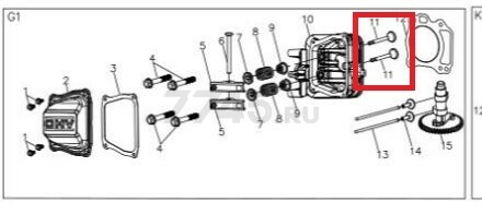 Клапан для газонокосилки GUNTER LMB-480SV (Y8520000000)