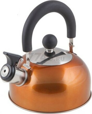 Чайник со свистком PERFECTO LINEA Holiday 1.5 л оранжевый металлик (52-112014)