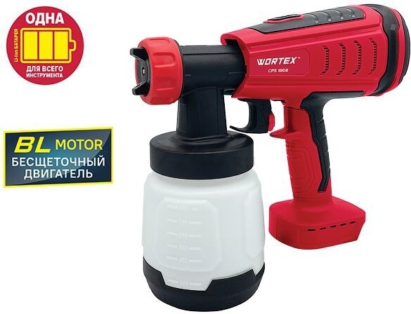 Краскораспылитель аккумуляторный WORTEX CPS 1808 XLT SOLO (0333263) - Фото 11