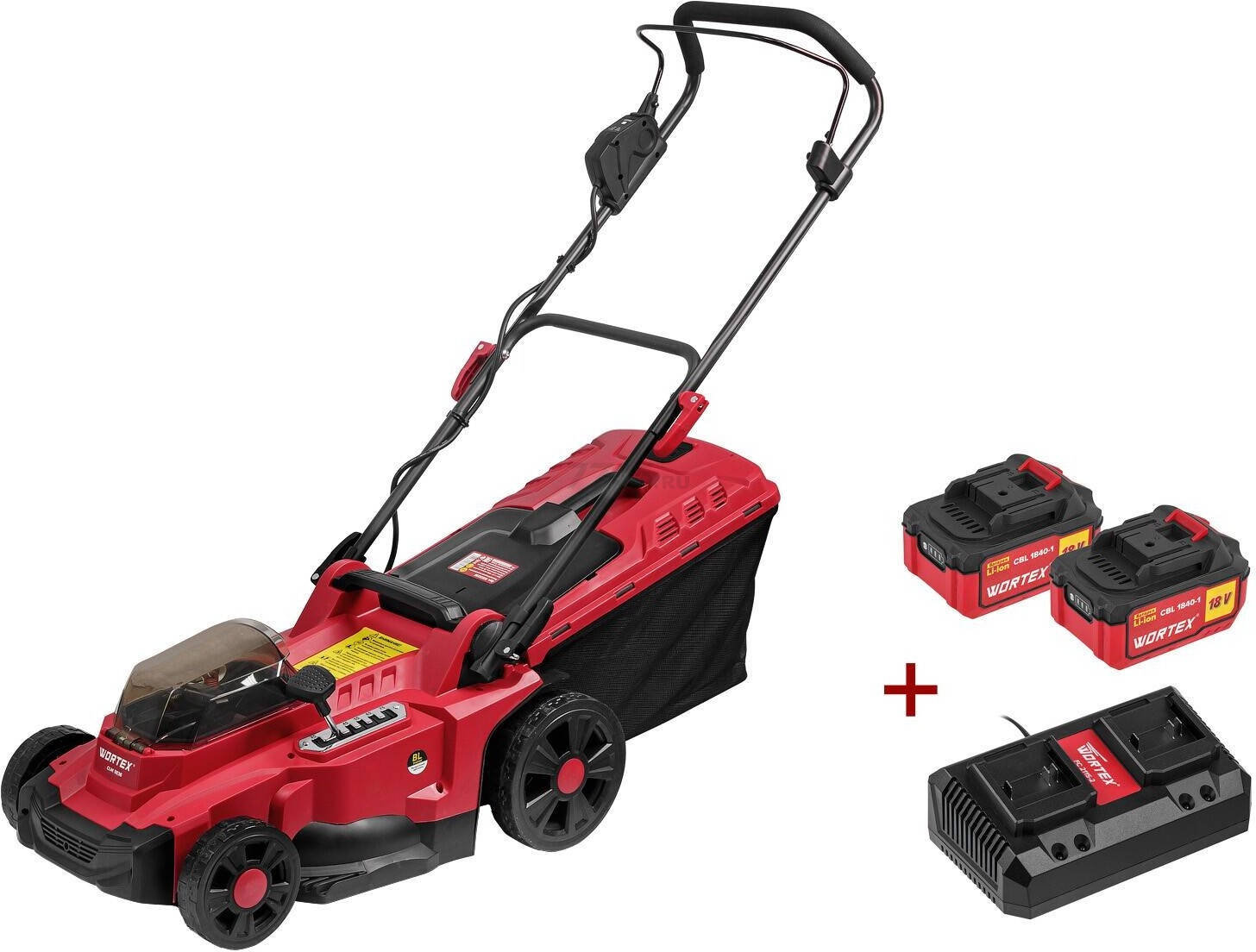Газонокосилка аккумуляторная WORTEX CLM 3836 XLT SET (0333236)