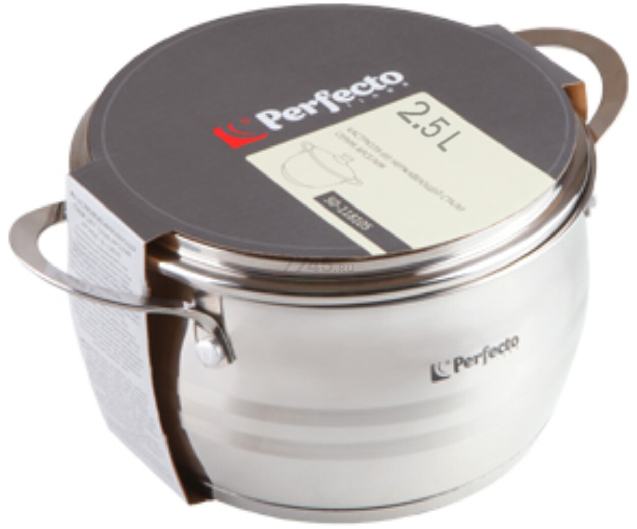 Кастрюля из нержавеющей стали 2,5 л PERFECTO LINEA Arcelia (50-118135) - Фото 7