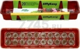Мини-теплица с торфяными таблетками JIFFY 44 мм диаметр 20 ячеек (длинная)