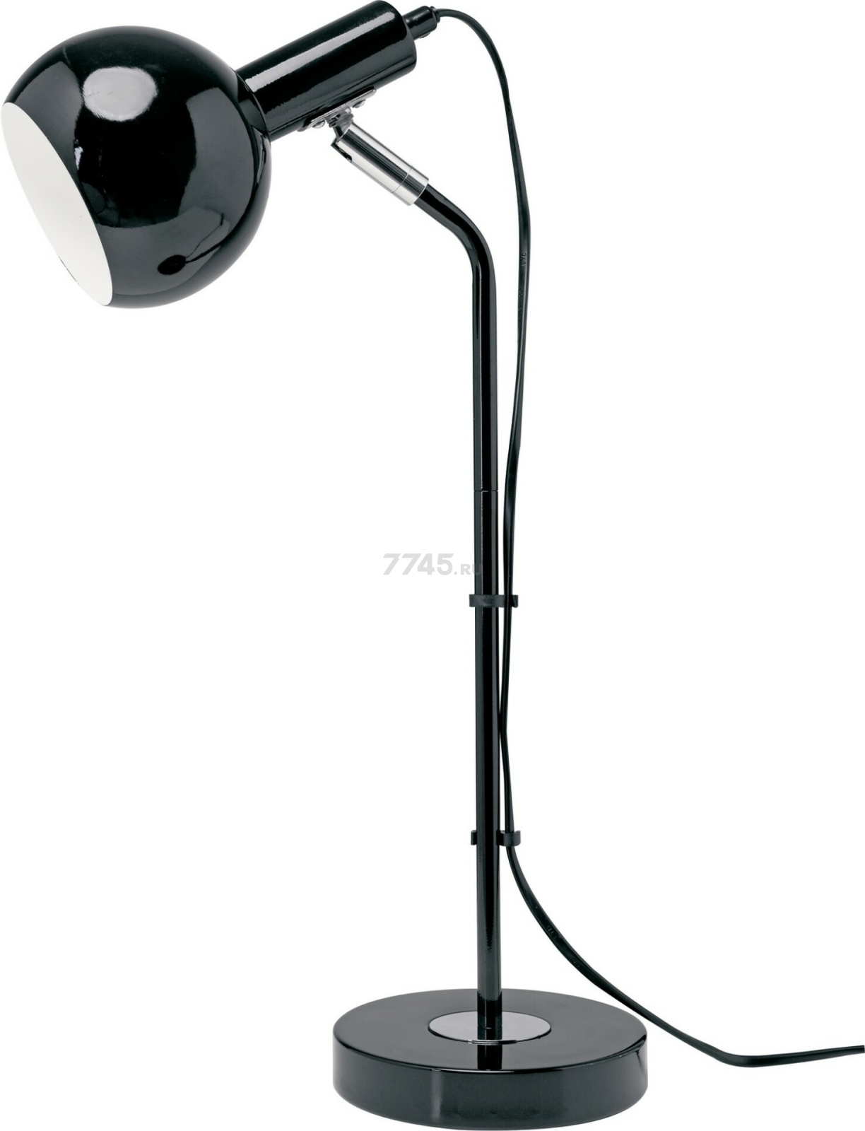 Лампа настольная 60 Вт Е14 UNIEL UML-B702 черный (UL-00010158)