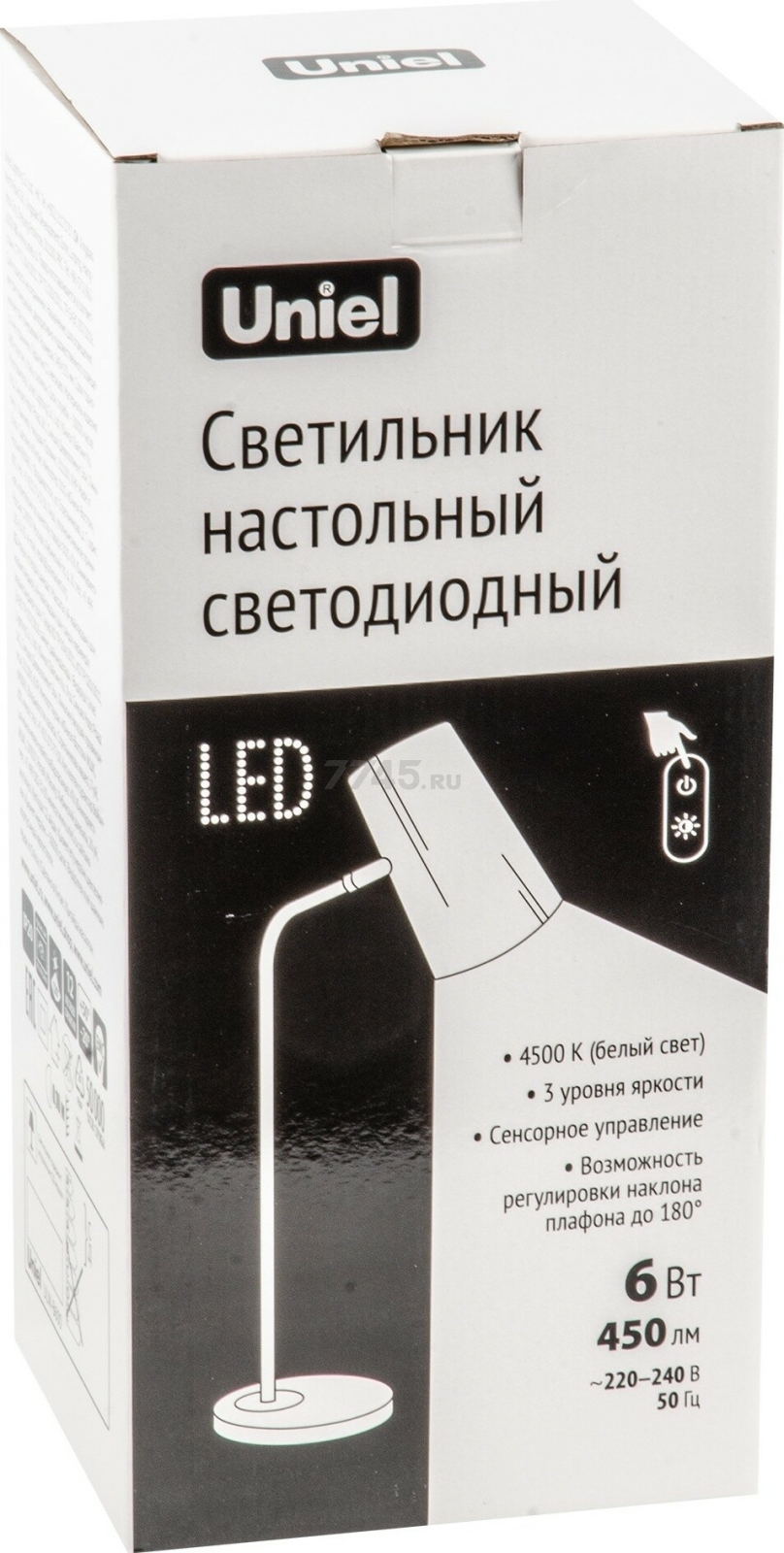 Лампа настольная светодиодная 6 Вт UNIEL ULM-B600 белый (UL-00010147) - Фото 7
