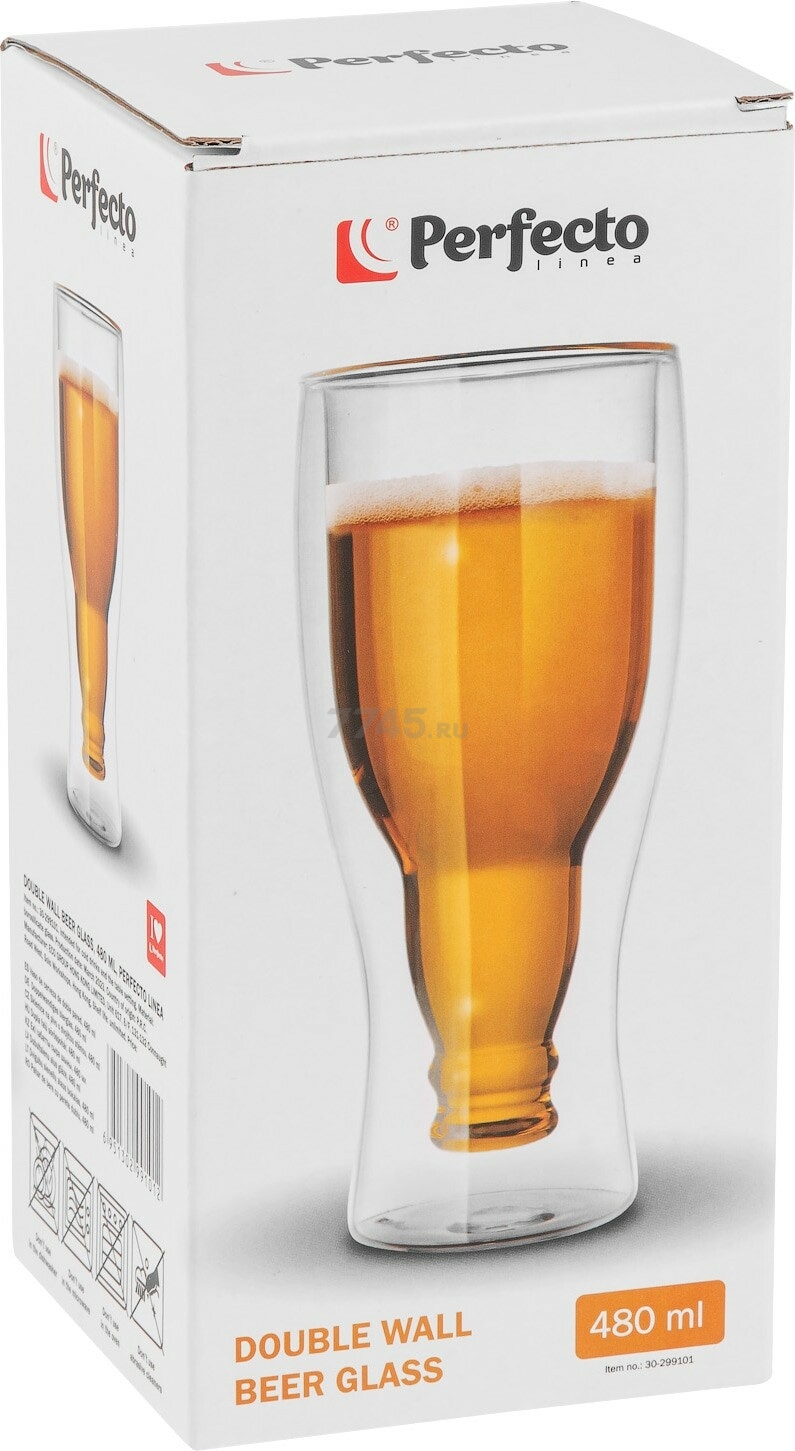 Бокал для пива PERFECTO LINEA с двойными стенками 480 мл (30-299101) - Фото 4