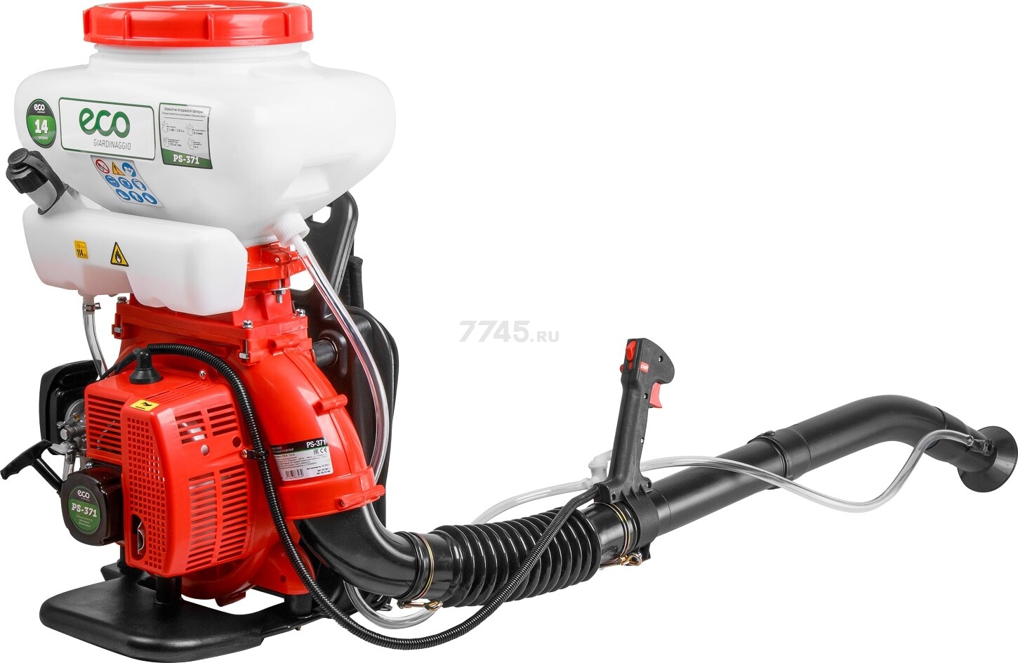Опрыскиватель ранцевый бензиновый 14 л ECO PS-371 (EC1567-3) - Фото 7